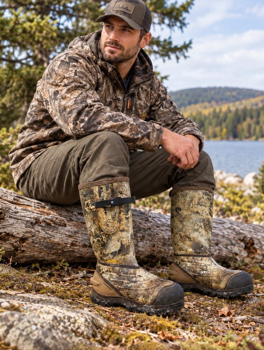 Cabela’s Instinct Zoned 1600G Insulated Camo Hunting Boots Men’s 11M
